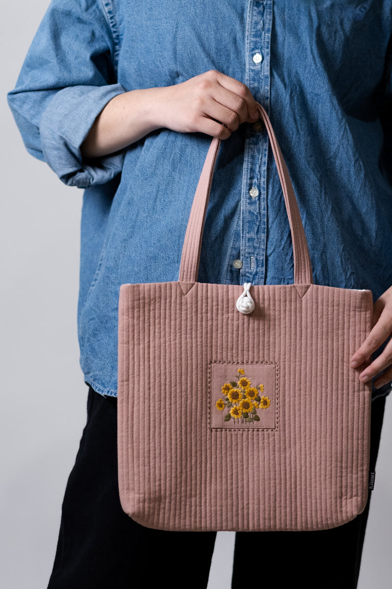 KKOT TOTE | BLUSH PATCH SUNFLOWER