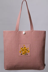 KKOT TOTE | BLUSH PATCH SUNFLOWER