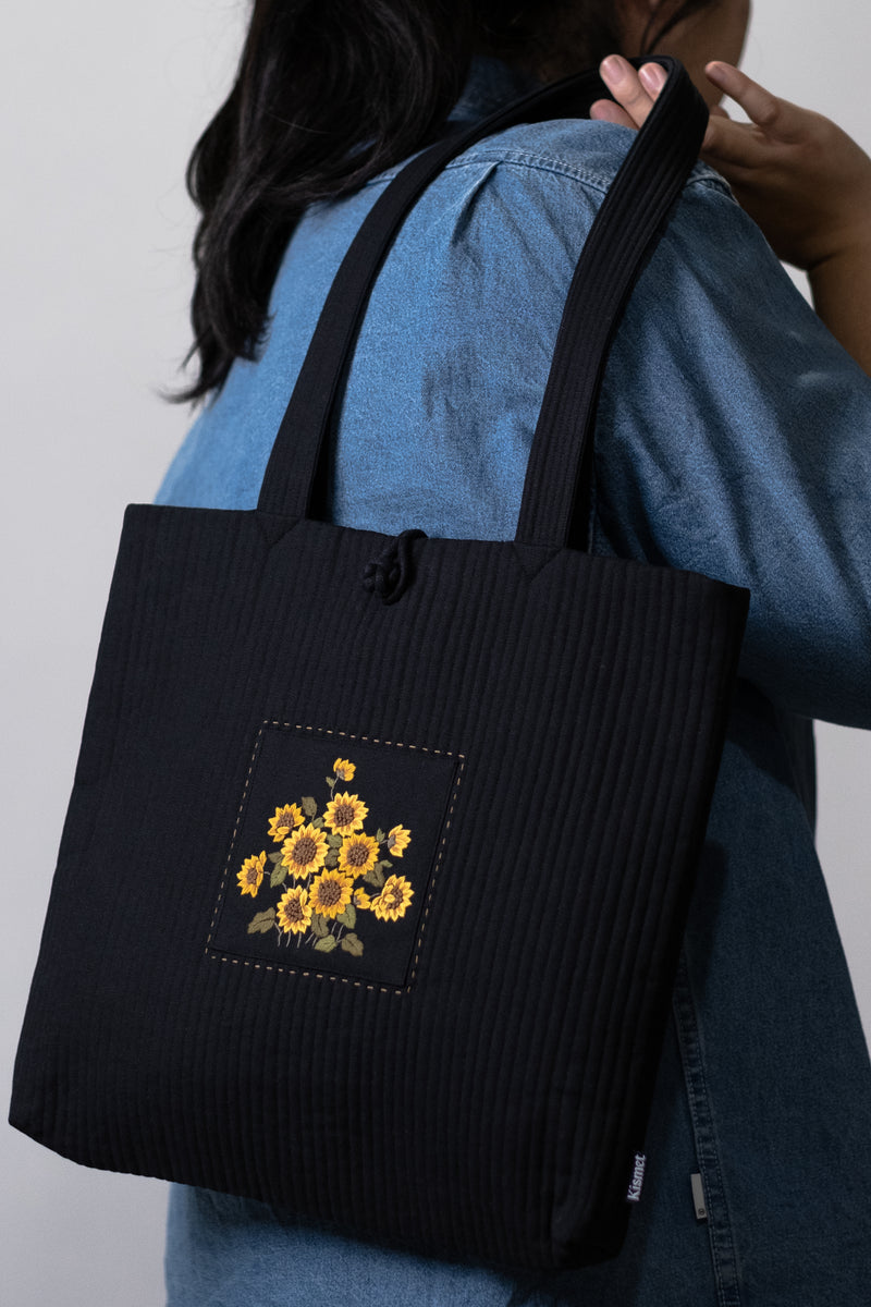 KKOT TOTE | INK PATCH SUNFLOWER