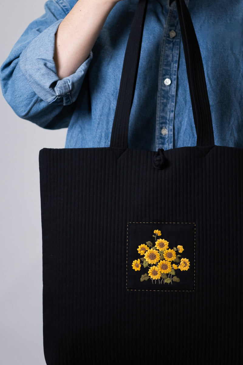 KKOT TOTE | INK PATCH SUNFLOWER