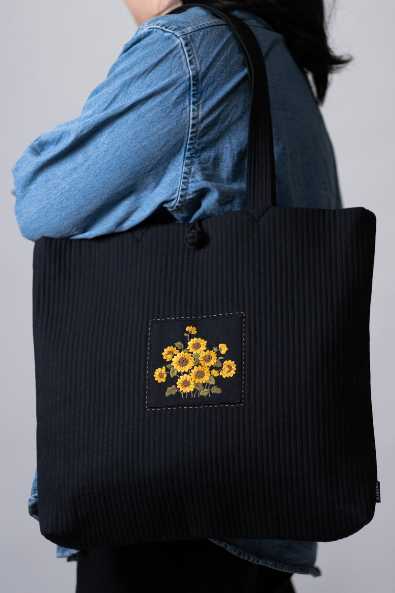 KKOT TOTE | INK PATCH SUNFLOWER